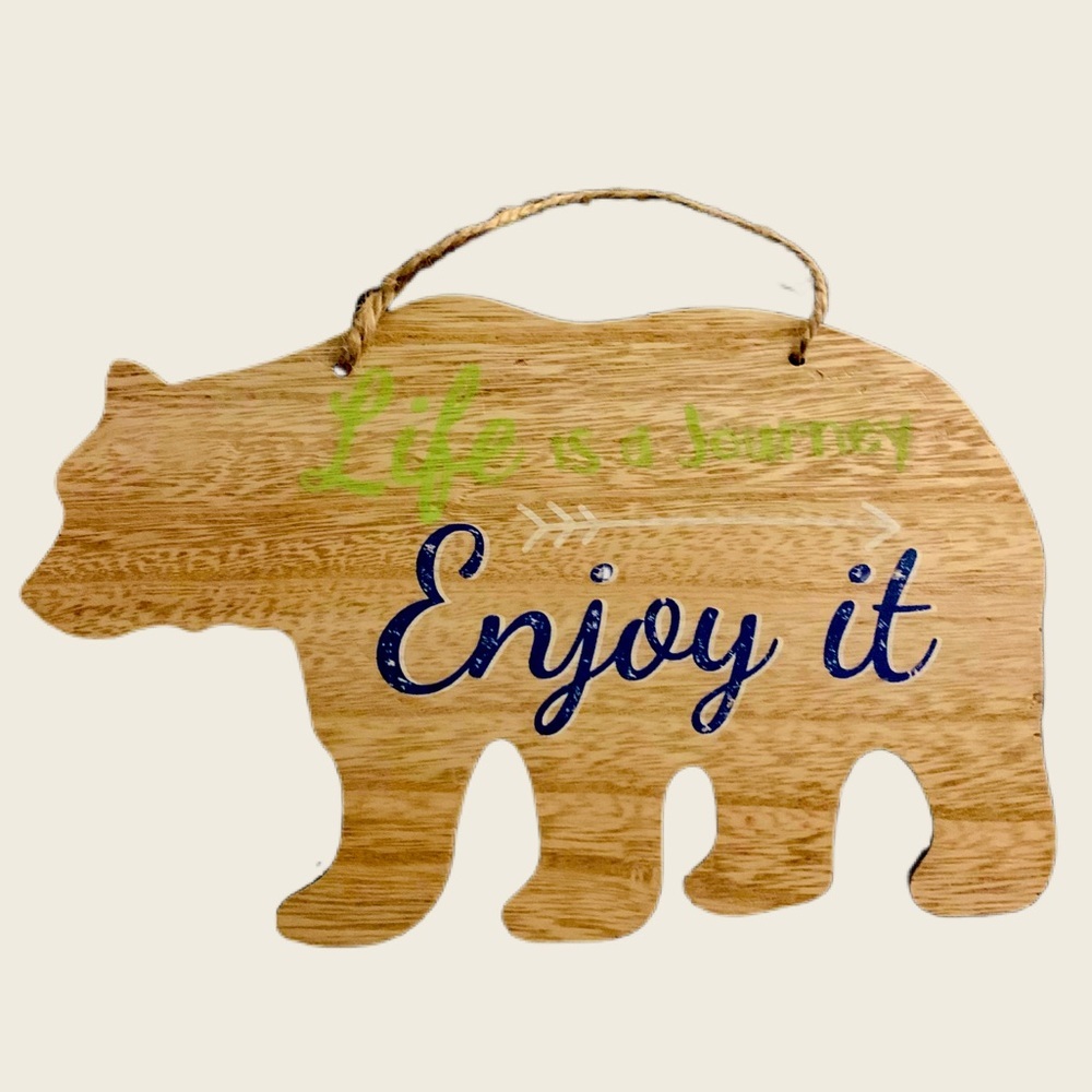 WALL DECOR “LIFE IS A JOURNEY, ENJOY IT” NWT - Picture 2 of 5